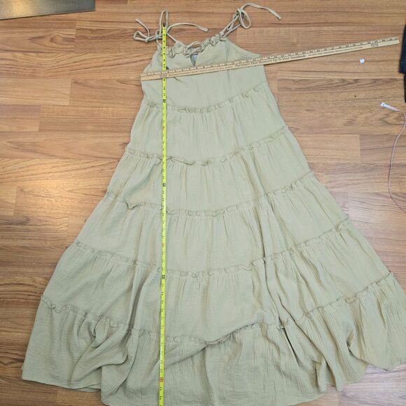 Charlie Holiday Anthropologie Dress Womens Size 6 Senorita Maxi Tiered Boho - Picture 8 of 10